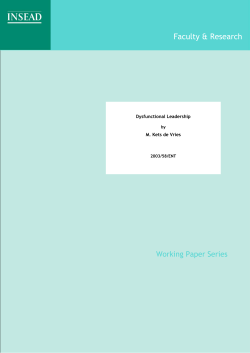 Dysfunctional Leadership