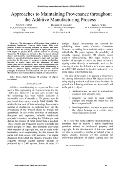 Approaches to Maintaining Provenance throughout