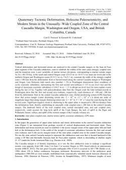 Quaternary Tectonic Deformation, Holocene
