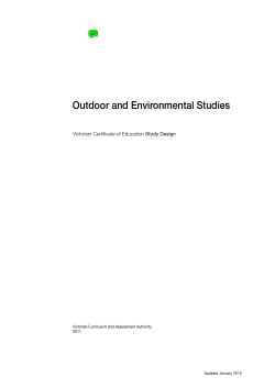 Outdoor and Environmental Studies