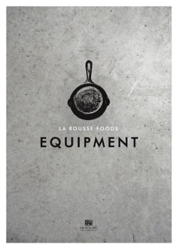 Equipment - La Rousse Foods