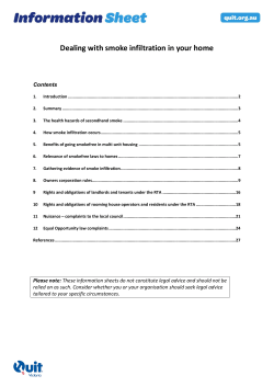Dealing with smoke infiltration in your home