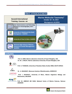 Marine Molecular Taxonomy