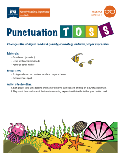 Punctuation Toss