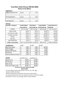 print out for catering prices