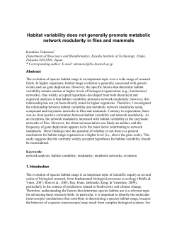 Habitat variability does not generally promote metabolic network
