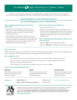 maintaining your child`s health by maintaining utility services