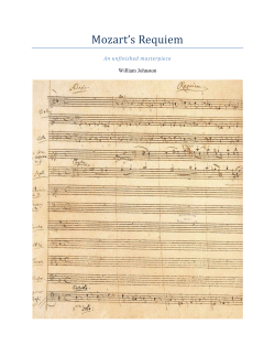 Mozart`s Requiem - William Johnston`s Website