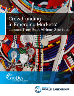 Crowdfunding in Emerging Markets: Lessons from East African