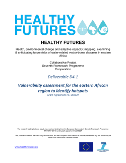 D4.1 Vulnerability assessment for the eastern African region to