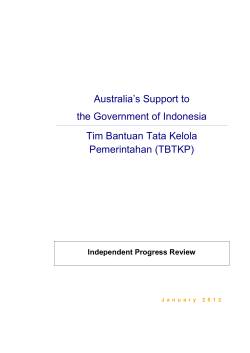 Independent Progress Review - Department of Foreign Affairs and