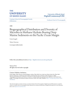 Biogeographical Distribution and Diversity of Microbes in Methane