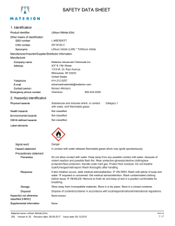 safety data sheet