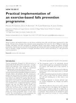Practical implementation of an exercise