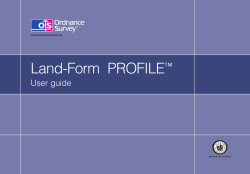 Land-Form PROFILE user guide