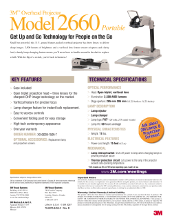 3M 2660 Portable OHP