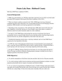 Potato Lake Dam - Hubbard County