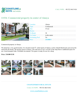 Commercial property in center of Alanya