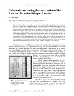 Historical Caisson Disease