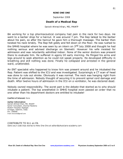 Death of a Medical Rep BA working for a top pharmaceutical