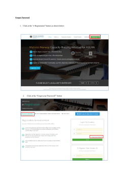 Forgot Password 1. Click at the &ldquo;e-Registration&rdquo; button as shown