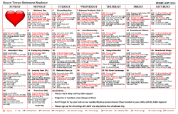 Calendar - Simcoe Terrace