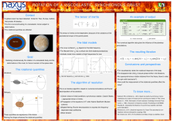 Context Goal The rotational quantities The tensor of inertia The tidal