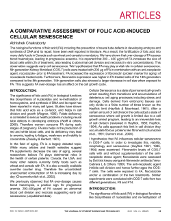 a comparative assessment of folic acid