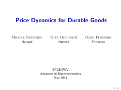 Price Dynamics for Durable Goods