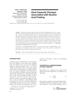 Heat capacity changes associated with nucleic acid folding