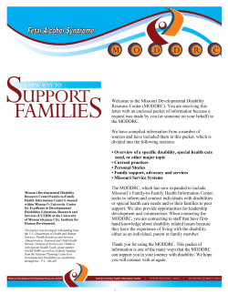 Fetal Alcohol Syndrome - Missouri Family to Family