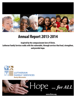 Hope for ALL - Lutheran Family Services Rocky Mountains