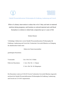 Effect of a dietary intervention to reduce the n-6/n