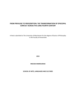 From Privilege to Proscription: The Transformation of Episcopal