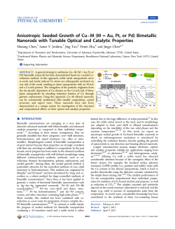 Anisotropic Seeded Growth of Cu–M (M = Au, Pt, or Pd)