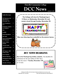 The College will close for Thanksgiving at 12 Noon on Wednesday