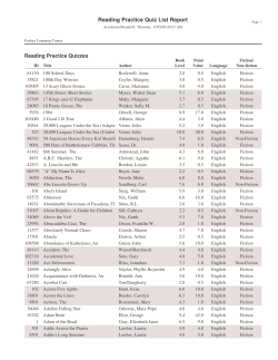 RPQuiz List - James A. Foshay Learning Center