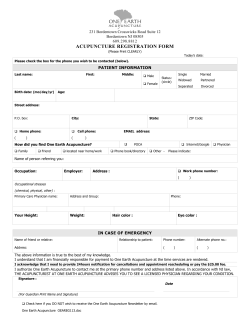 acupuncture registration form