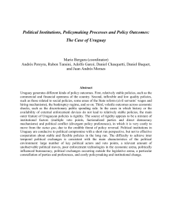 Political Institution, Policymaking Processes and Policy Outcomes