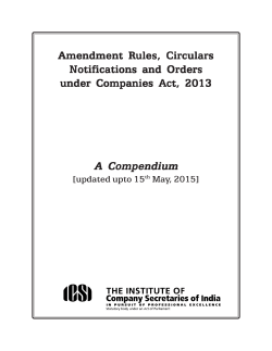 Amendment R Amendment Rules, Circulars ules, Circulars