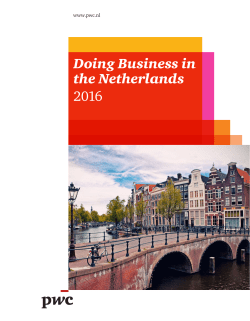 Doing Business in the Netherlands 2016