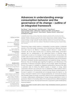 Advances in understanding energy consumption