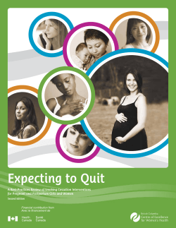 Expecting to Quit: A Best Practices Review of Smoking Cessation