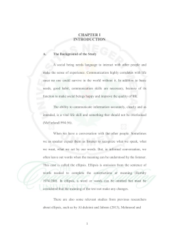 CHAPTER I INTRODUCTION