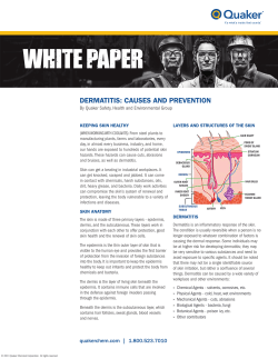 Dermatitis Causes and Prevention | Quaker Chemical Corporation