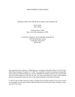 Segregation and the Black-White Test Score Gap
