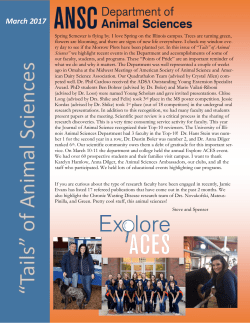 March - Department of Animal Sciences