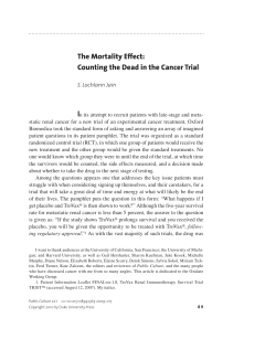 The Mortality Effect: Counting the Dead in the Cancer Trial
