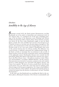 Sensibility in the Age of Slavery