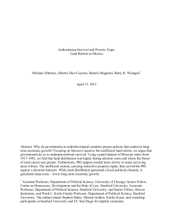 Authoritarian Survival and Poverty Traps: Land Reform in